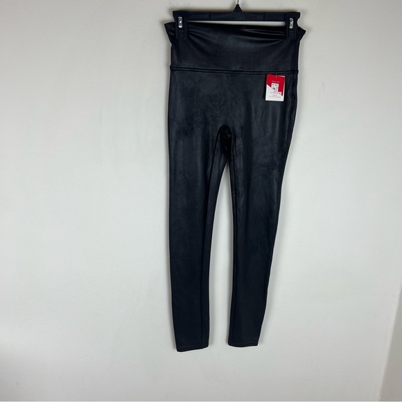 NWT SPANX Faux Leather Leggings Black Size M - Picture 6 of 10